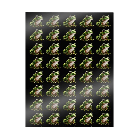 Rain frog water drop frog Wrapping Papers