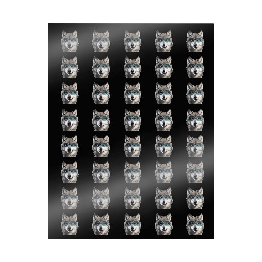 Grey Wolf Wearing Blue Sunglasses Wildlife Animal Wrapping Papers