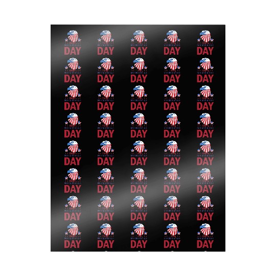 Happy Memorial Day Veterans Brave US Eagle Stars Wrapping Papers