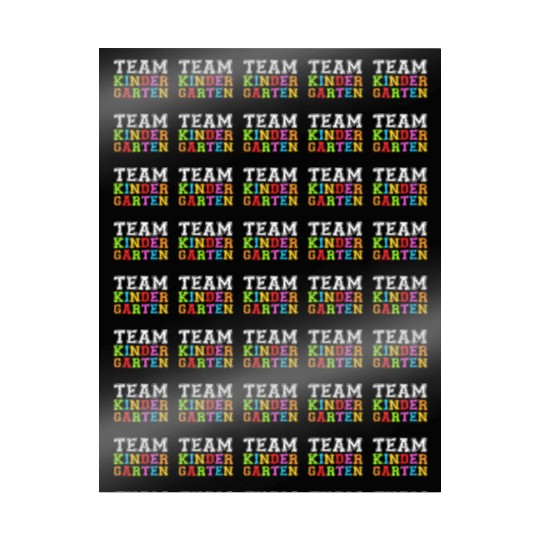 Team Kindergarten Teacher Graduation Wrapping Papers