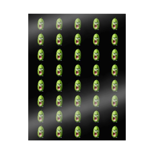 A cucumber with angry face cartoon style Wrapping Papers
