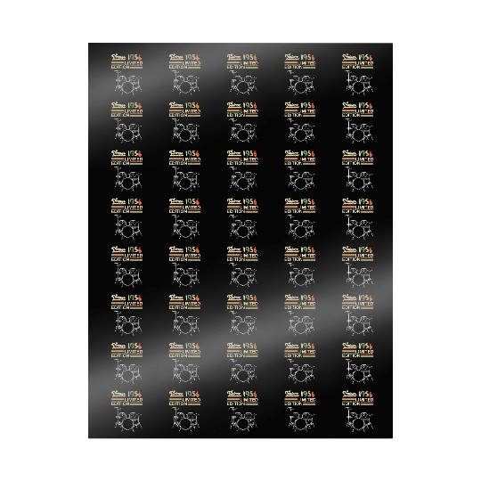 Vintage 1956 Drums 67th Birthday Drummer Wrapping Papers