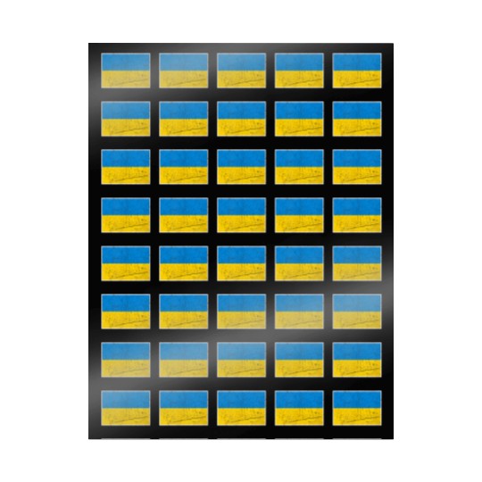 Ukraine Flag With Ukrainian National Colors Wrapping Papers