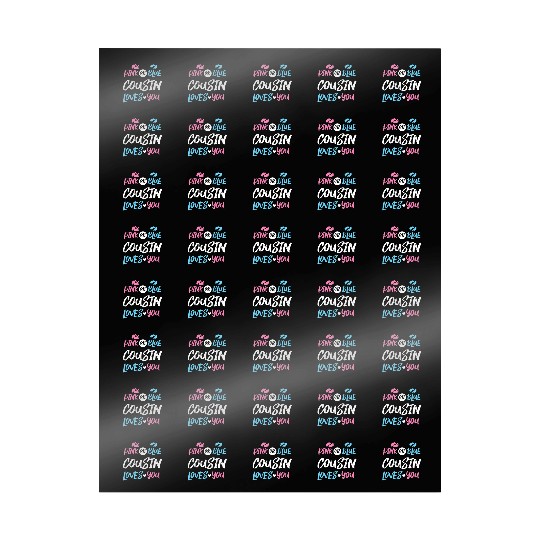 Pink or Blue Cousin Loves You Gender Reveal Wrapping Papers