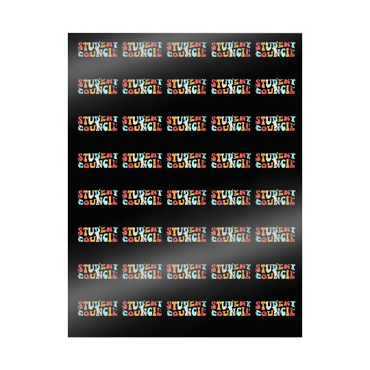 Vintage Student Council groovy retro back to schoo Wrapping Papers