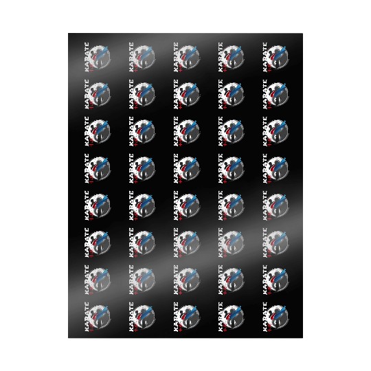 Martial Side Kick Ying Yang Karate Wrapping Papers