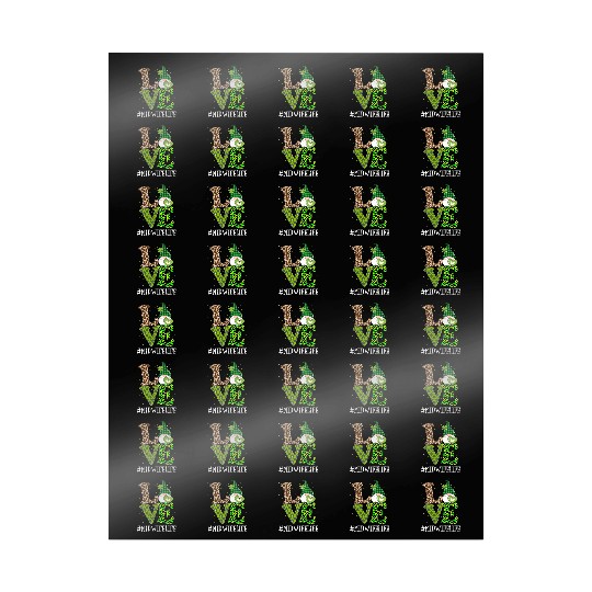 Midwife Love St PatricDay Gnome Leopard Wrapping Papers