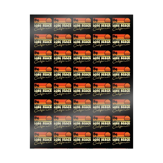 Long Beach California Wrapping Papers