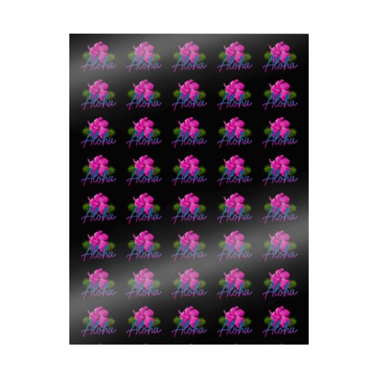 Aloha Hawaiian Islands Hawaii Surf Hibiscus Wrapping Papers