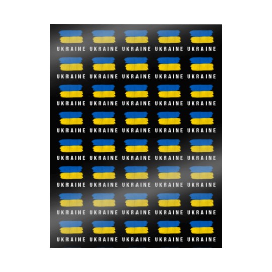 Painted Ukraine Flag Ukrainian Flag Fan Wrapping Papers