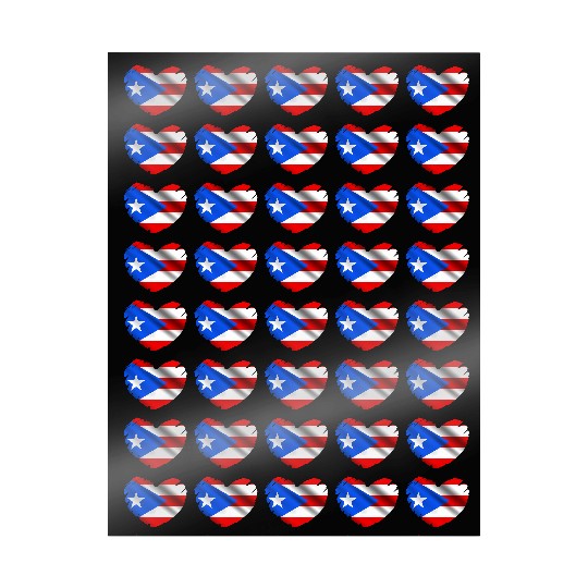Puerto Rico Flag On Shape Of He Puerto Ricans Wrapping Papers