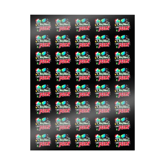 Christmas in July Santa Hat Sunglasses Summer Wrapping Papers