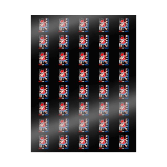 Summer Santa Dabbing Happy Christmas In July 4th Wrapping Papers
