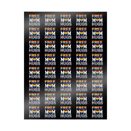 Free Mom Hugs LGBT Pride Free Brother Hugs Wrapping Papers