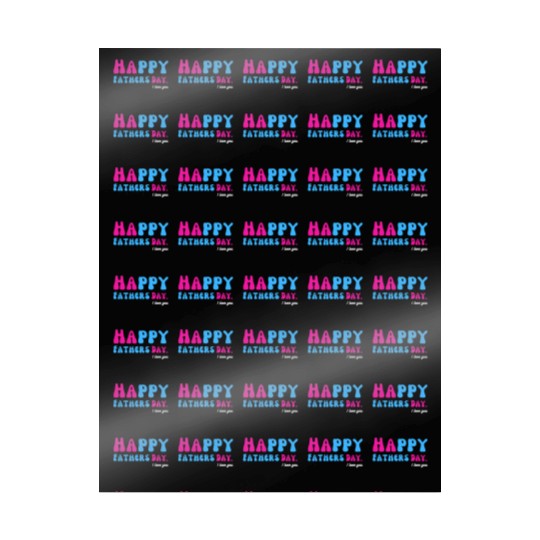 Happy Fathers Day i love you dad Heart Daddy funny Wrapping Papers