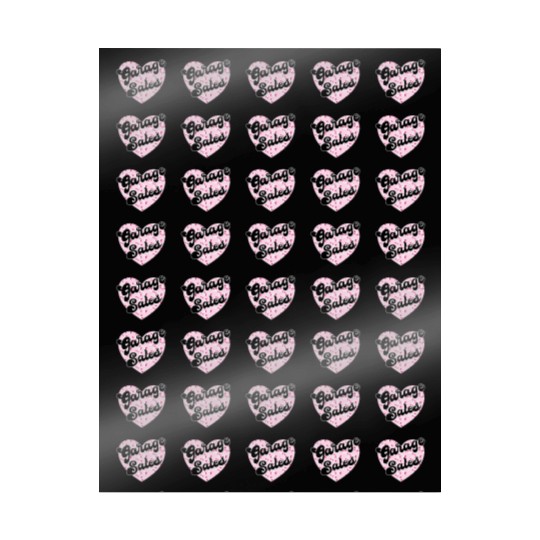 Garage Sales pink floral heart Wrapping Papers