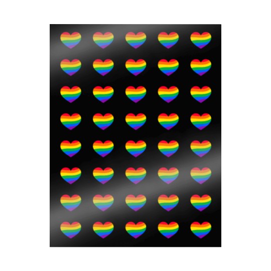 lgbt Gay Pride Rainbow Heart Wrapping Papers