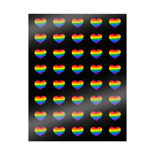 lgbt Gay Pride Rainbow Heart Wrapping Papers