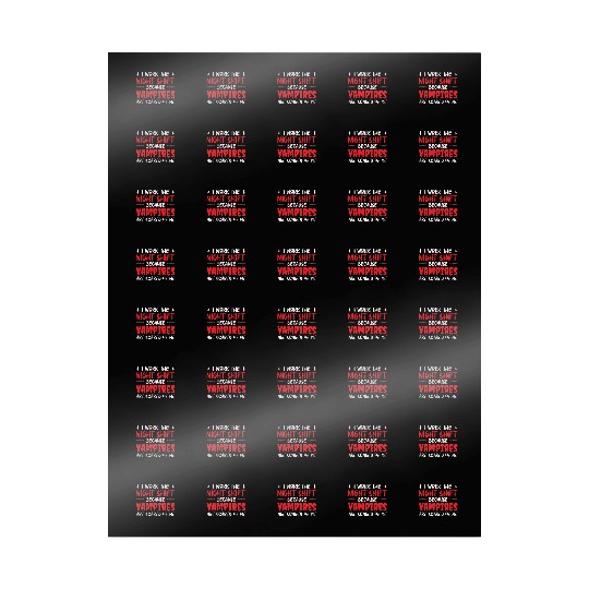 Night Shift Worker Graveyard Duty Wrapping Papers