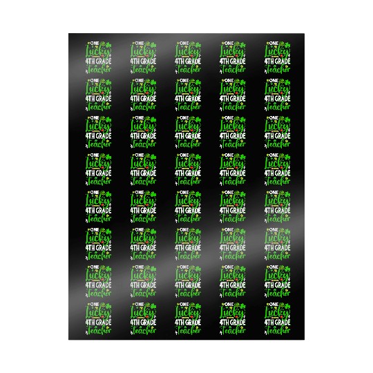 Saint Patrick'S Day One Lucky 4Th Grade Teacher Sh Wrapping Papers