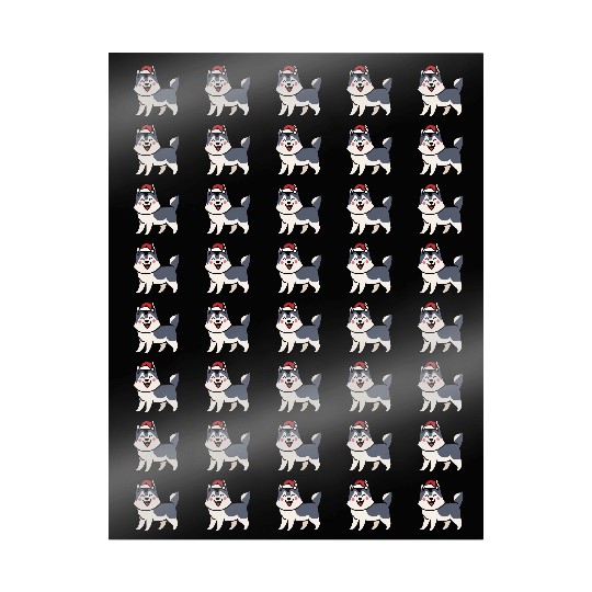 Husky Santa Dog Lover Malamute Wrapping Papers