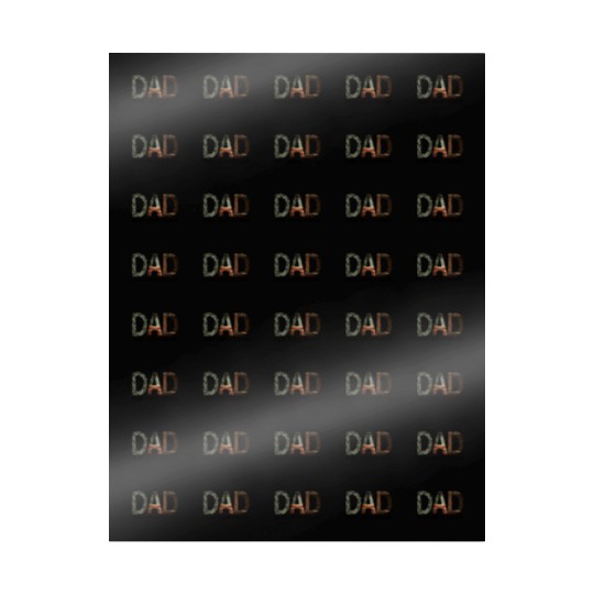 Dad Man Myth Legend Father Typography Wrapping Papers