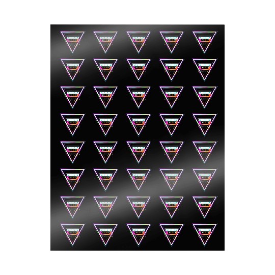 Totally Triangular 80s Cassette Tape Wrapping Papers
