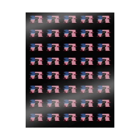 American Flag Dog Black Lab Puppy Wrapping Papers