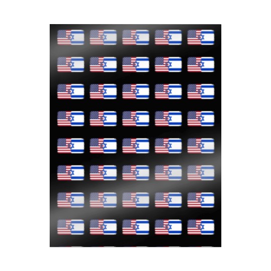 Israel Usa Flag Wrapping Papers