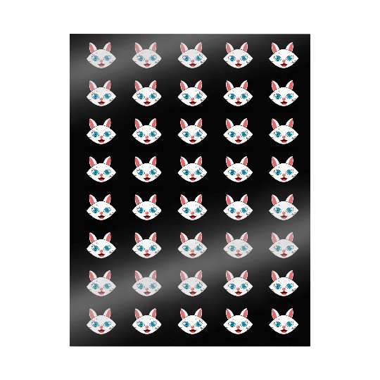 Mewsome White Cat Face Wrapping Papers