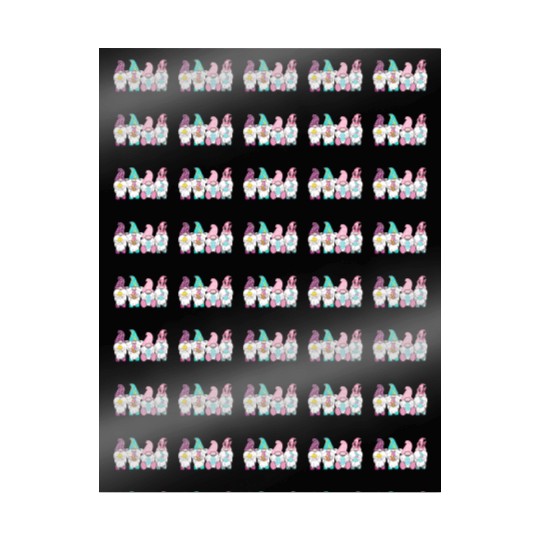 4 Easter Gnomes Pastel Spring Bunny Ears Gingham R Wrapping Papers