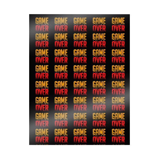 Game over vector Wrapping Papers design
