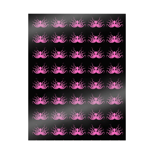 Menace Octopus Neon Pink Wrapping Papers