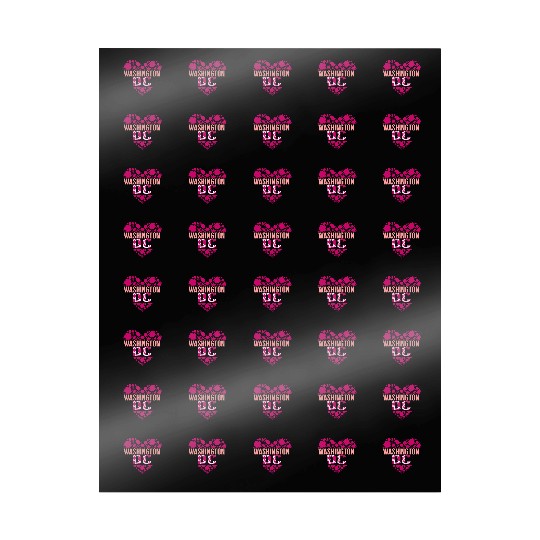 Washington DC Wrapping Papers, Cherry Blossom Heart Floral