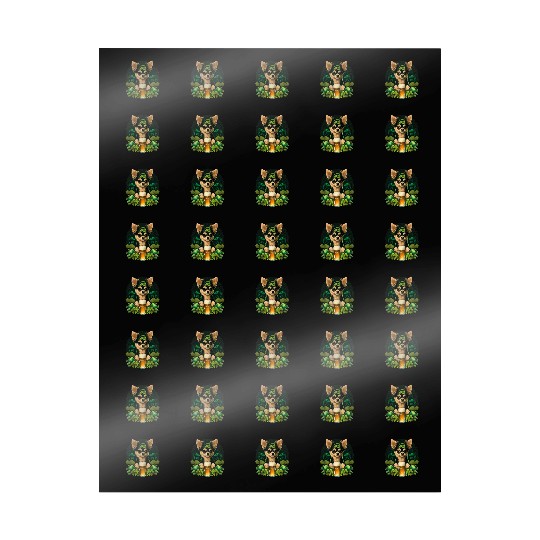 Chihuahua | St. Saint Patricks Day Beer Shamrock Wrapping Papers