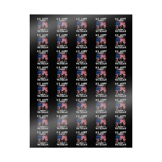 US Army Combat Engineer Veteran Wrapping Papers