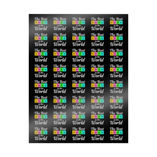 The Best Teacher Science Chemistry Biology Physics Wrapping Papers