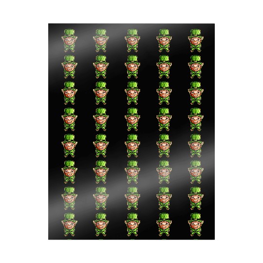 Cute Kawaii Irish Elf With Shamrock Hat For St Wrapping Papers