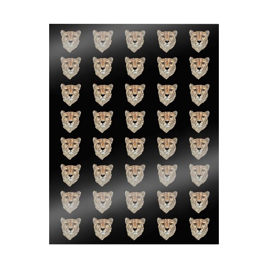 Watercolor Cheetah Portrait Wrapping Papers