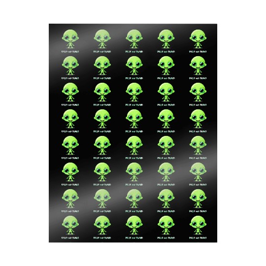 Cute alien Wrapping Papers