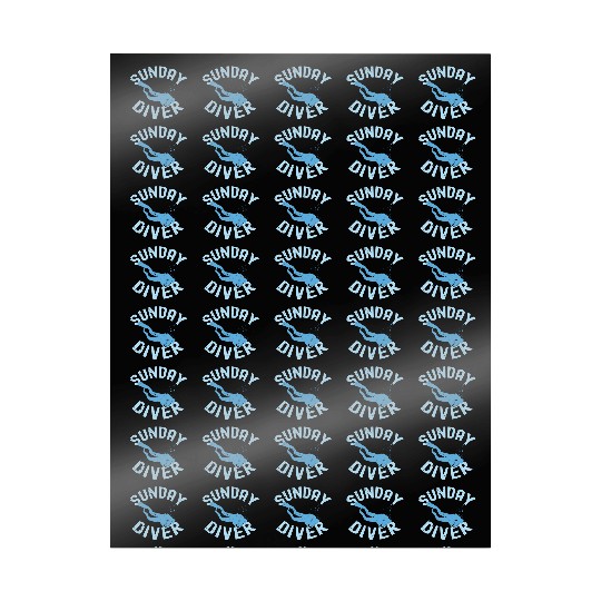 Sunday Diver Funny Oceans Dive Wrapping Papers