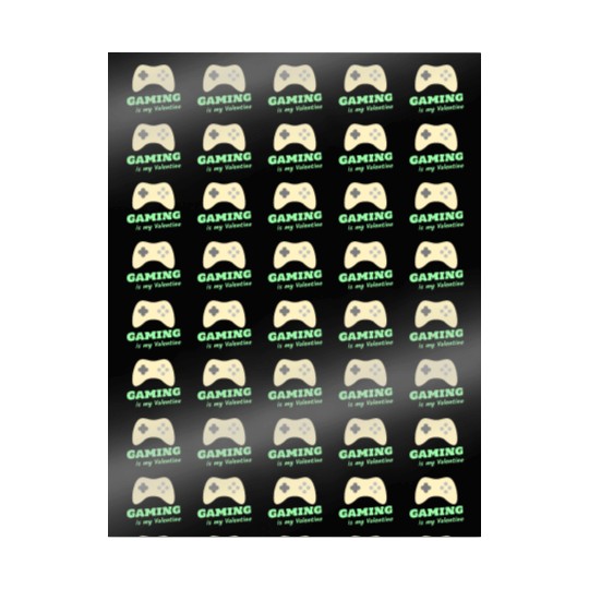 Gaming Is My Valentine Light Green Wrapping Papers