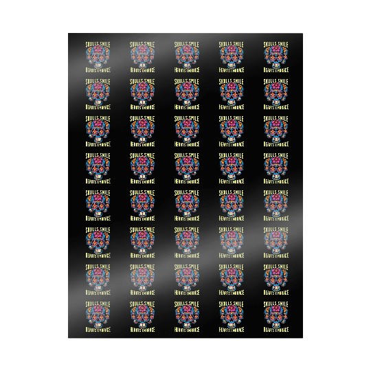 Dia De Los Muertos Sugar Skull Mexican Holiday Wrapping Papers