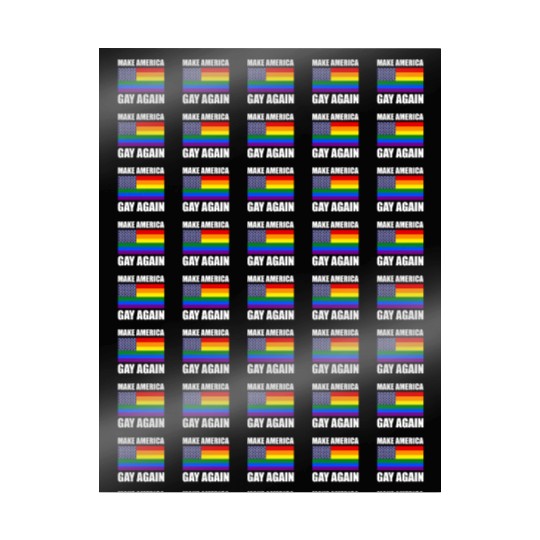 Rainbow LGBTQ American Pride Diversity Flag Wrapping Papers