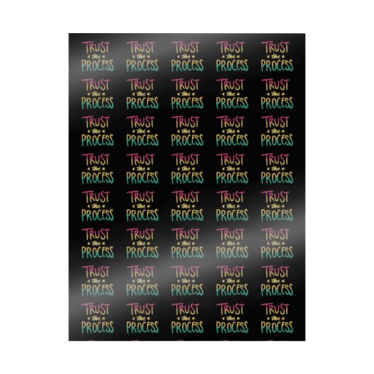 trust the process motivational gift artwork tees Wrapping Papers
