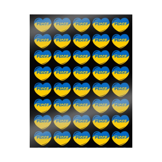 Heart peace ukraine flag colors Peace Wrapping Papers