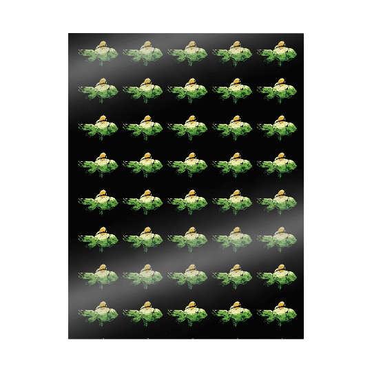 Forest Nature Landscape Fishing Gift Cute Fish Wrapping Papers