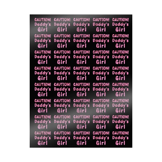 Come home safe! CAUTION! Daddy's Girl Daddy's Home Wrapping Papers