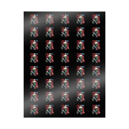 Tackle or Treat Zombie American football Wrapping Papers