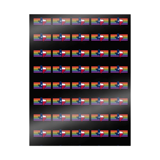Texas Map Pride Flag Design for proud LGBT+ Texans Wrapping Papers